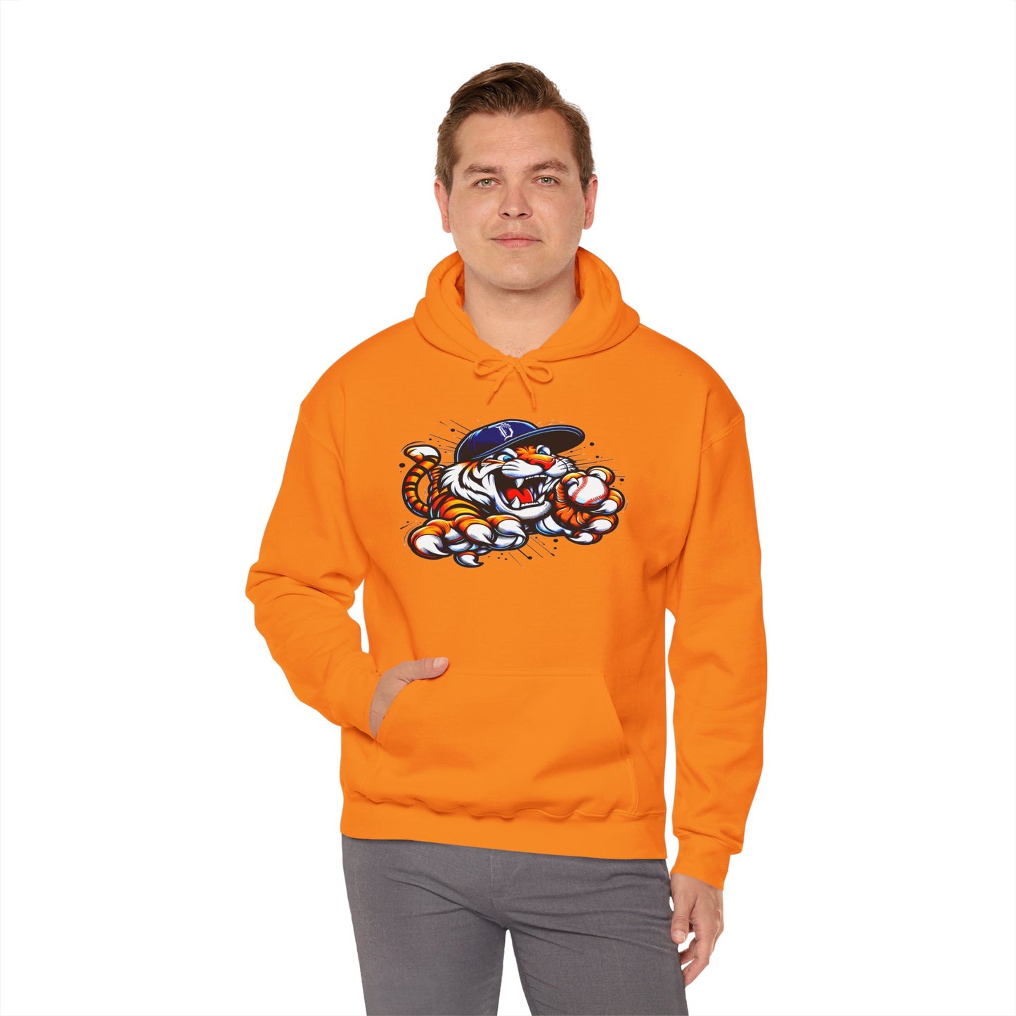 Detroit Roar City - Playful Tiger Graphic Hoodie