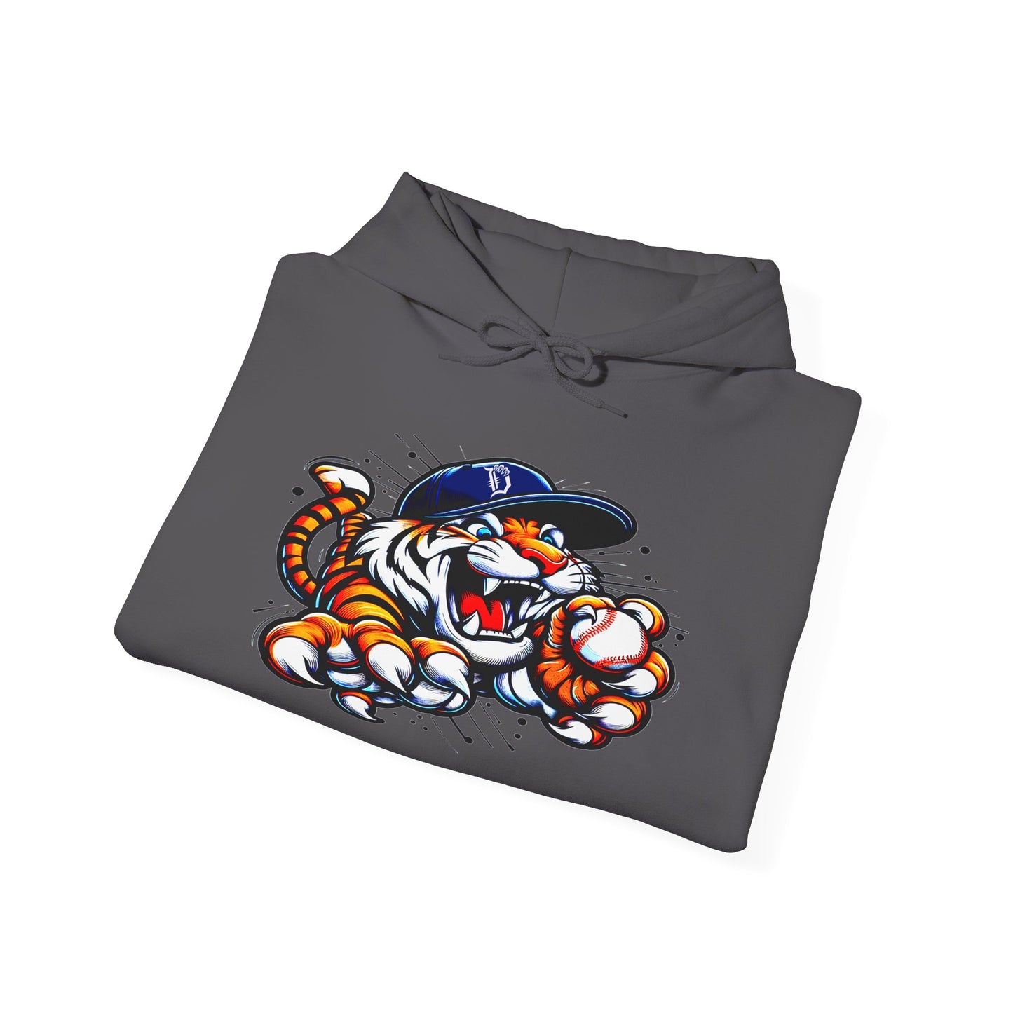 Detroit Roar City - Playful Tiger Graphic Hoodie