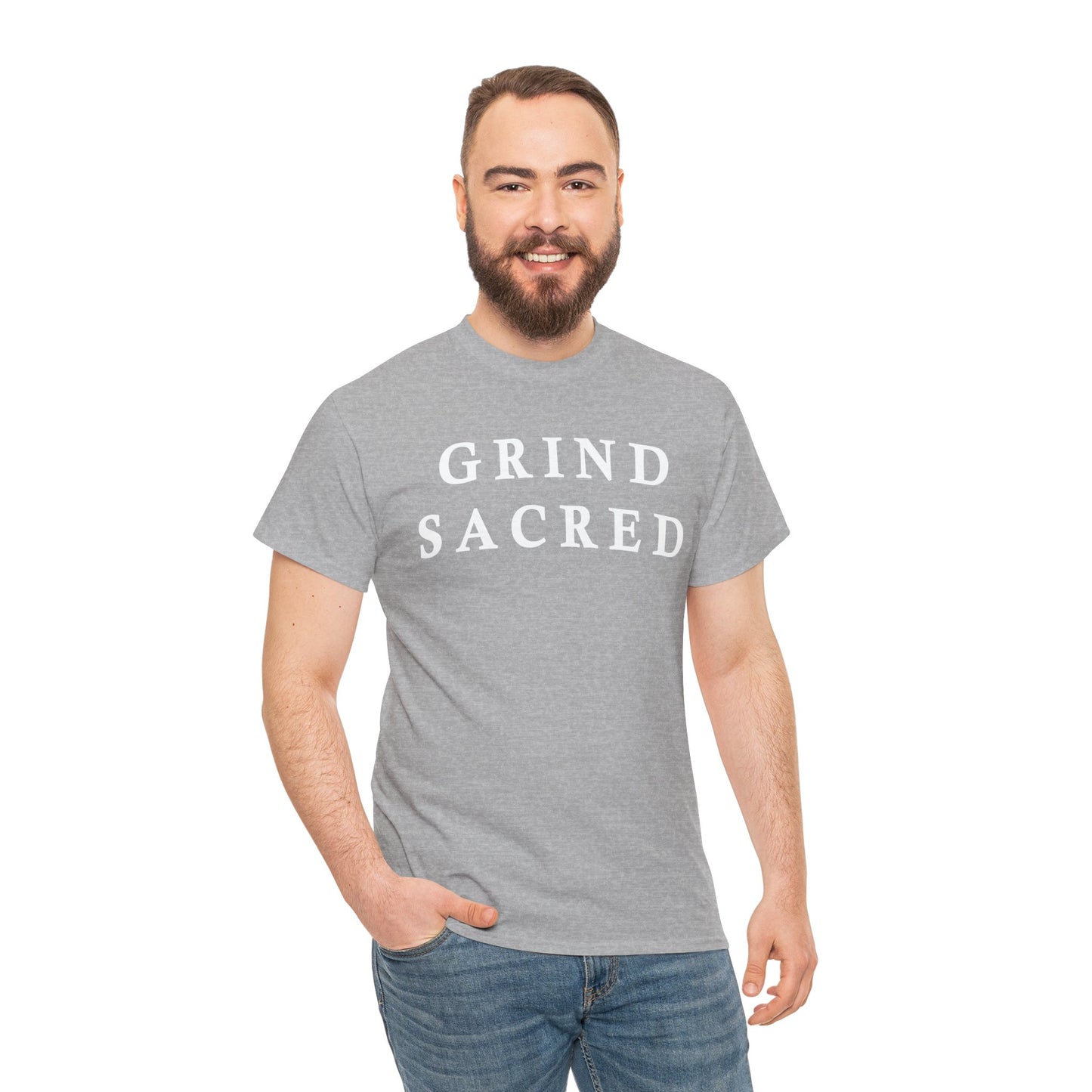 "Grind Sacred" Tee - Unisex Heavy Cotton