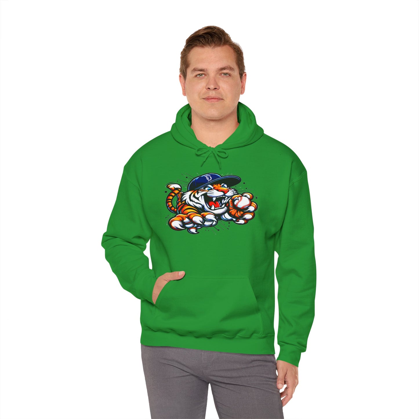 Detroit Roar City - Playful Tiger Graphic Hoodie