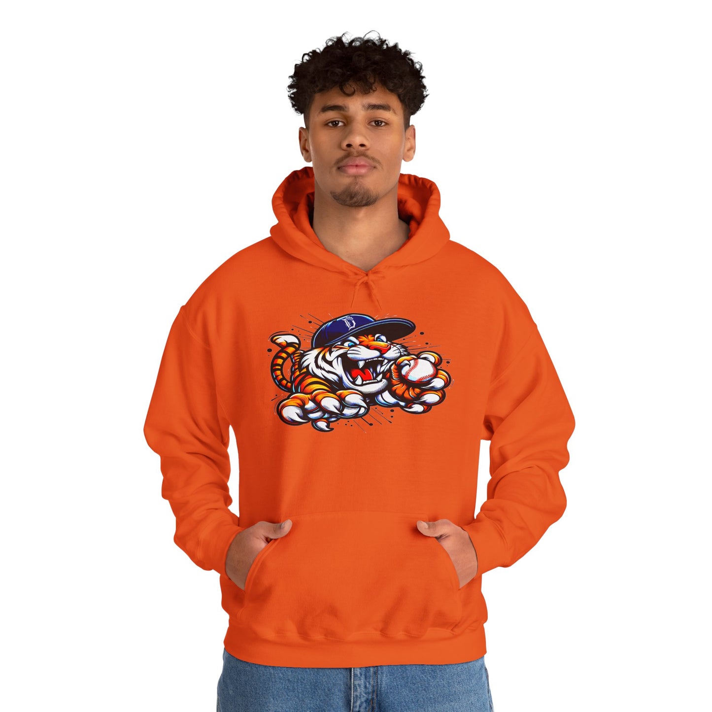 Detroit Roar City - Playful Tiger Graphic Hoodie