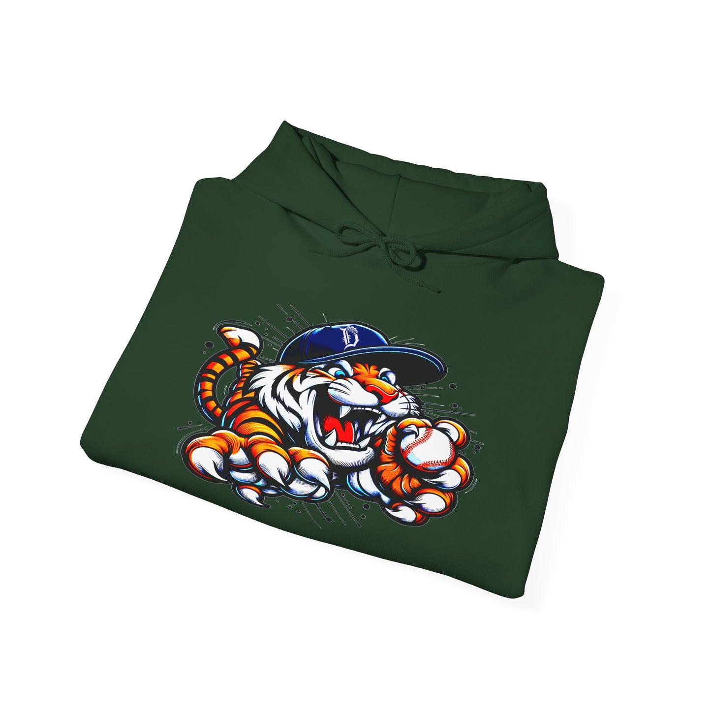 Detroit Roar City - Playful Tiger Graphic Hoodie