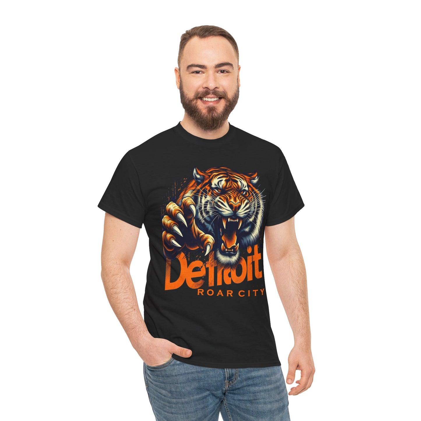 Detroit Tigers Roar City Tee, Football Fan Shirt, Sports Team Apparel, Unisex T-Shirt, Detroit Lions Gift