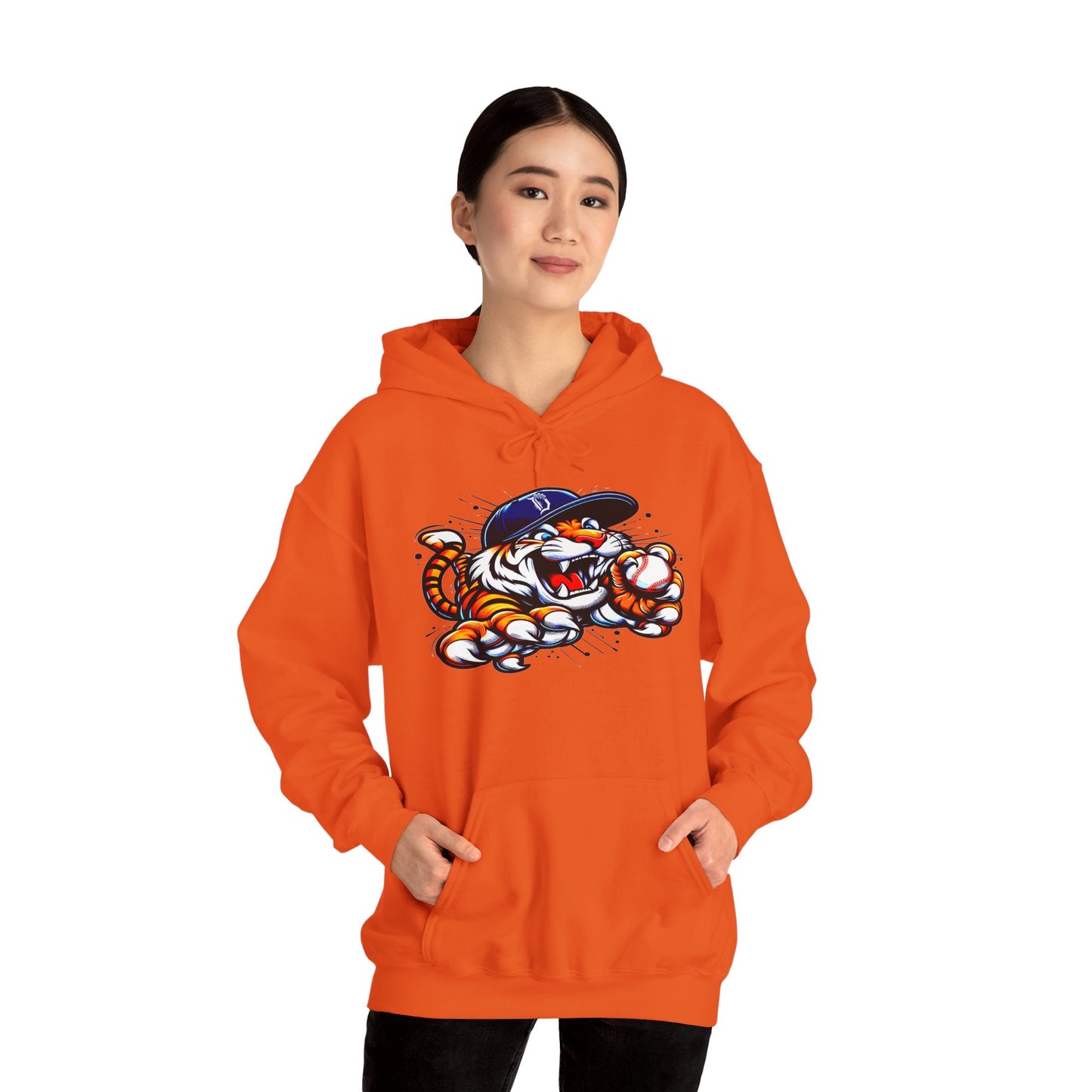 Detroit Roar City - Playful Tiger Graphic Hoodie