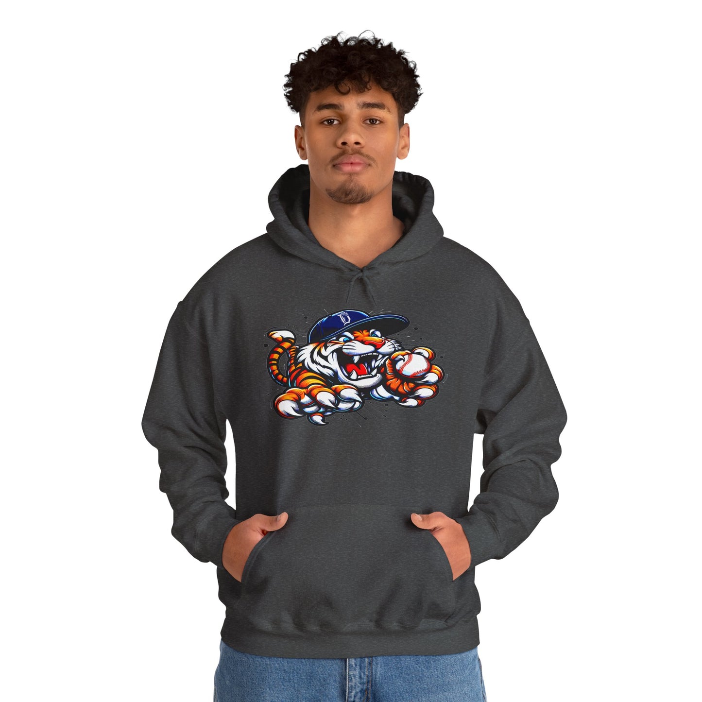 Detroit Roar City - Playful Tiger Graphic Hoodie