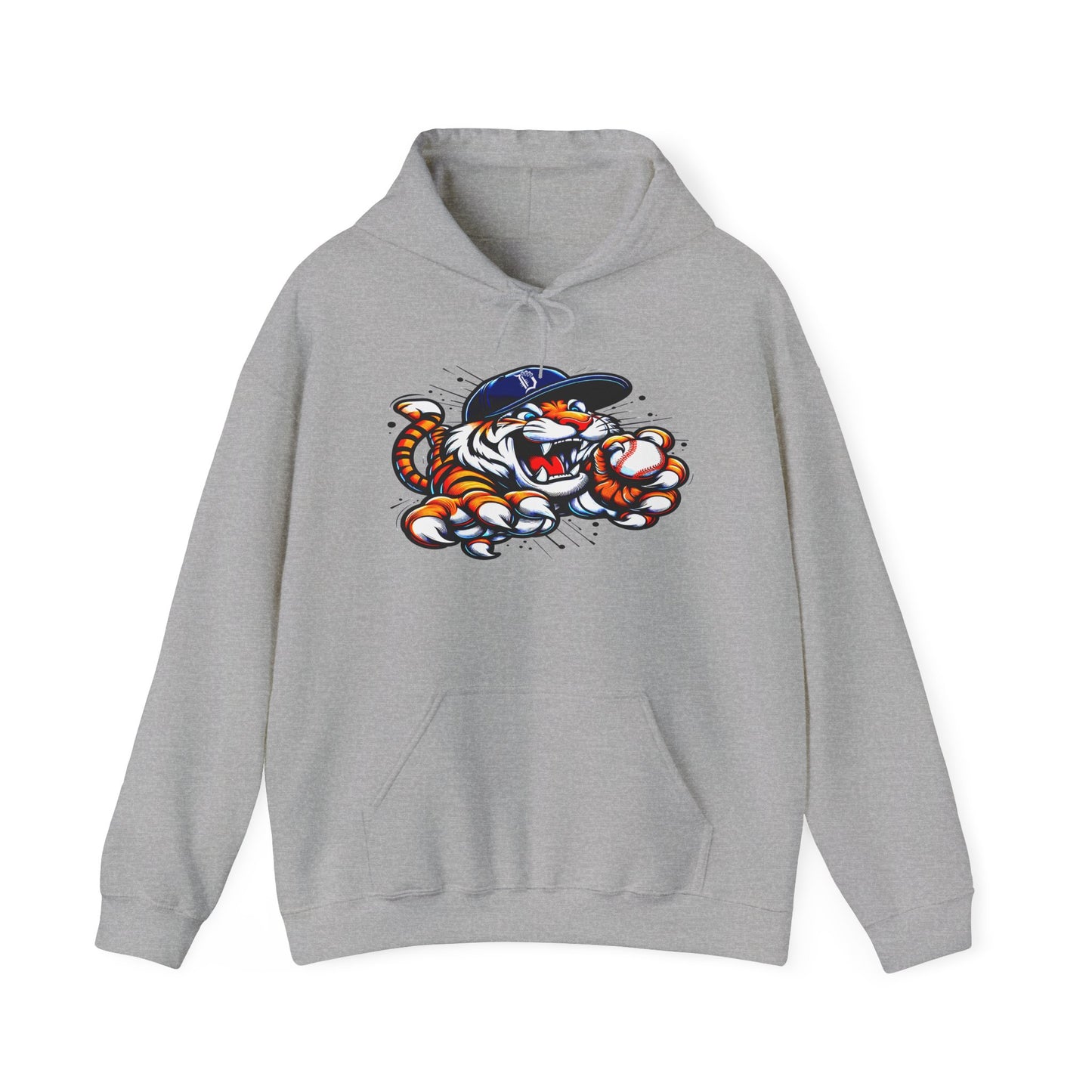 Detroit Roar City - Playful Tiger Graphic Hoodie