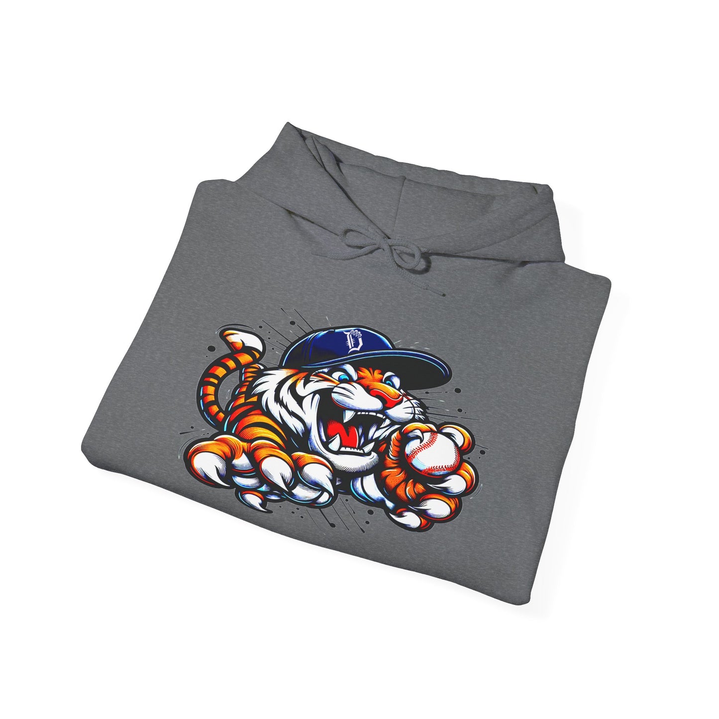 Detroit Roar City - Playful Tiger Graphic Hoodie