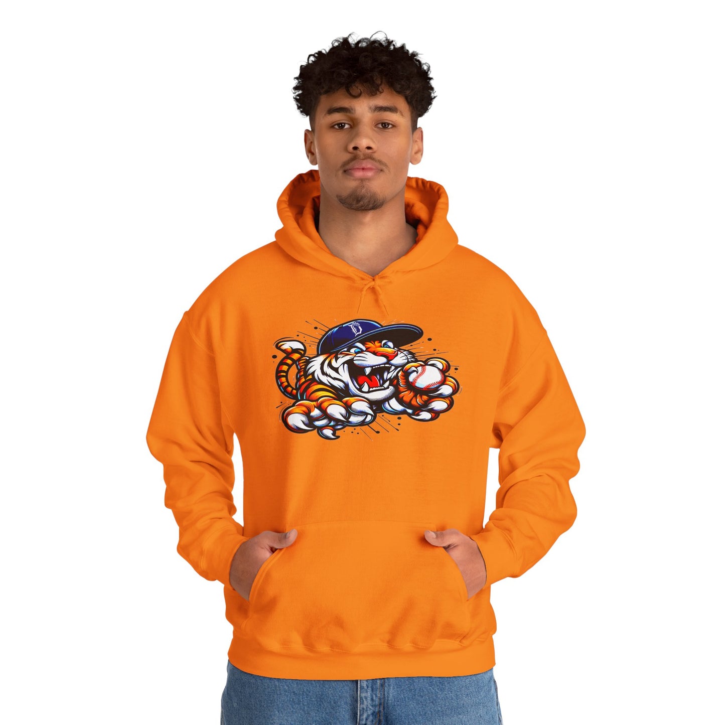 Detroit Roar City - Playful Tiger Graphic Hoodie