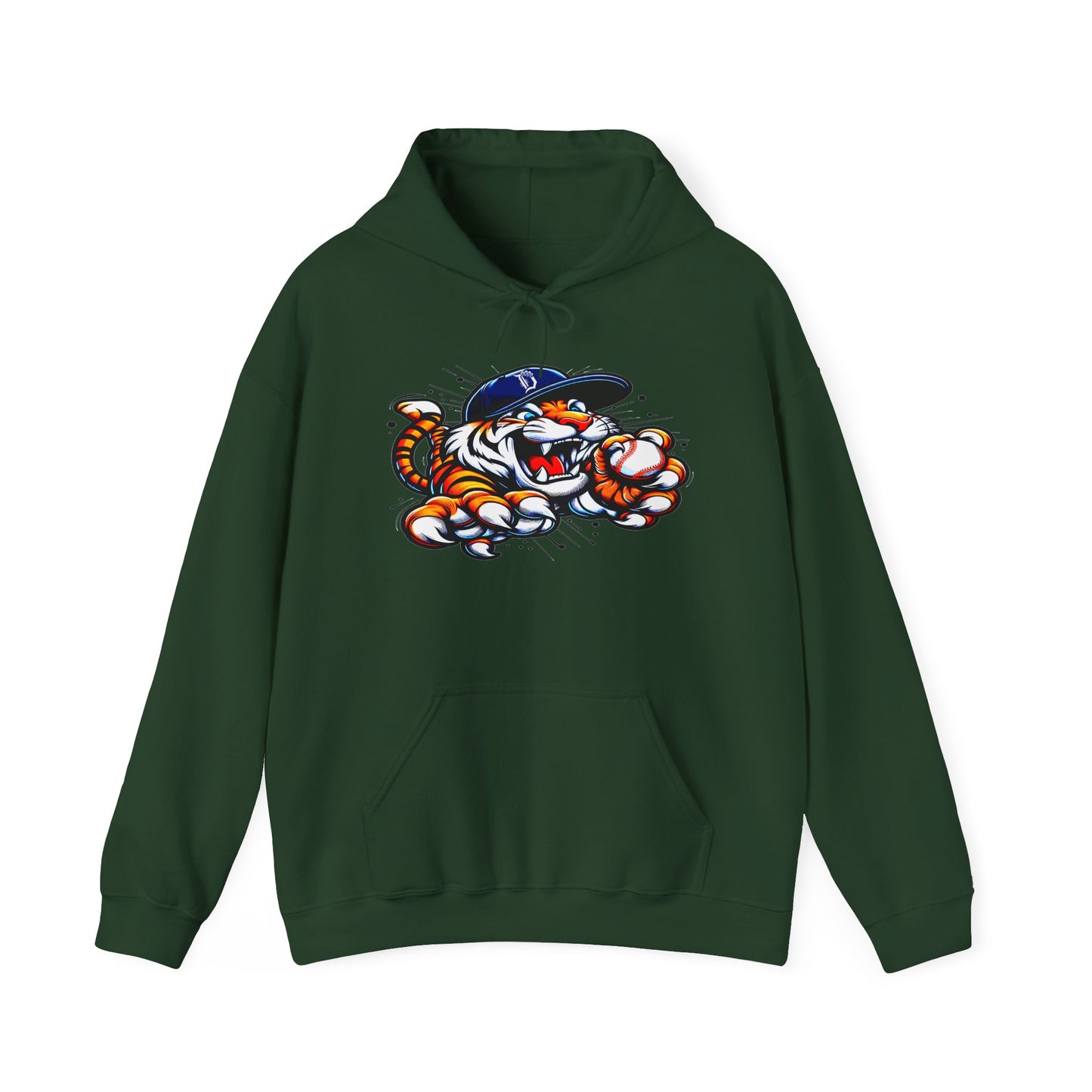 Detroit Roar City - Playful Tiger Graphic Hoodie
