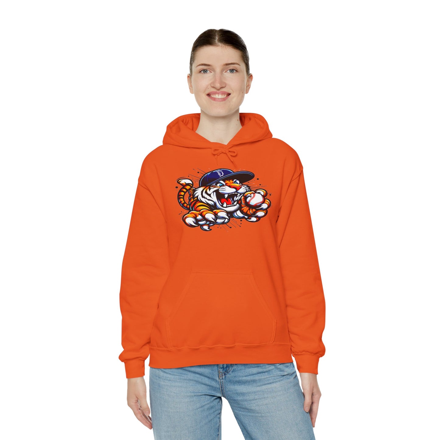 Detroit Roar City - Playful Tiger Graphic Hoodie
