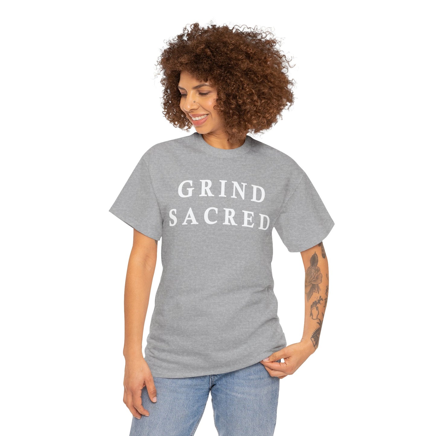 "Grind Sacred" Tee - Unisex Heavy Cotton
