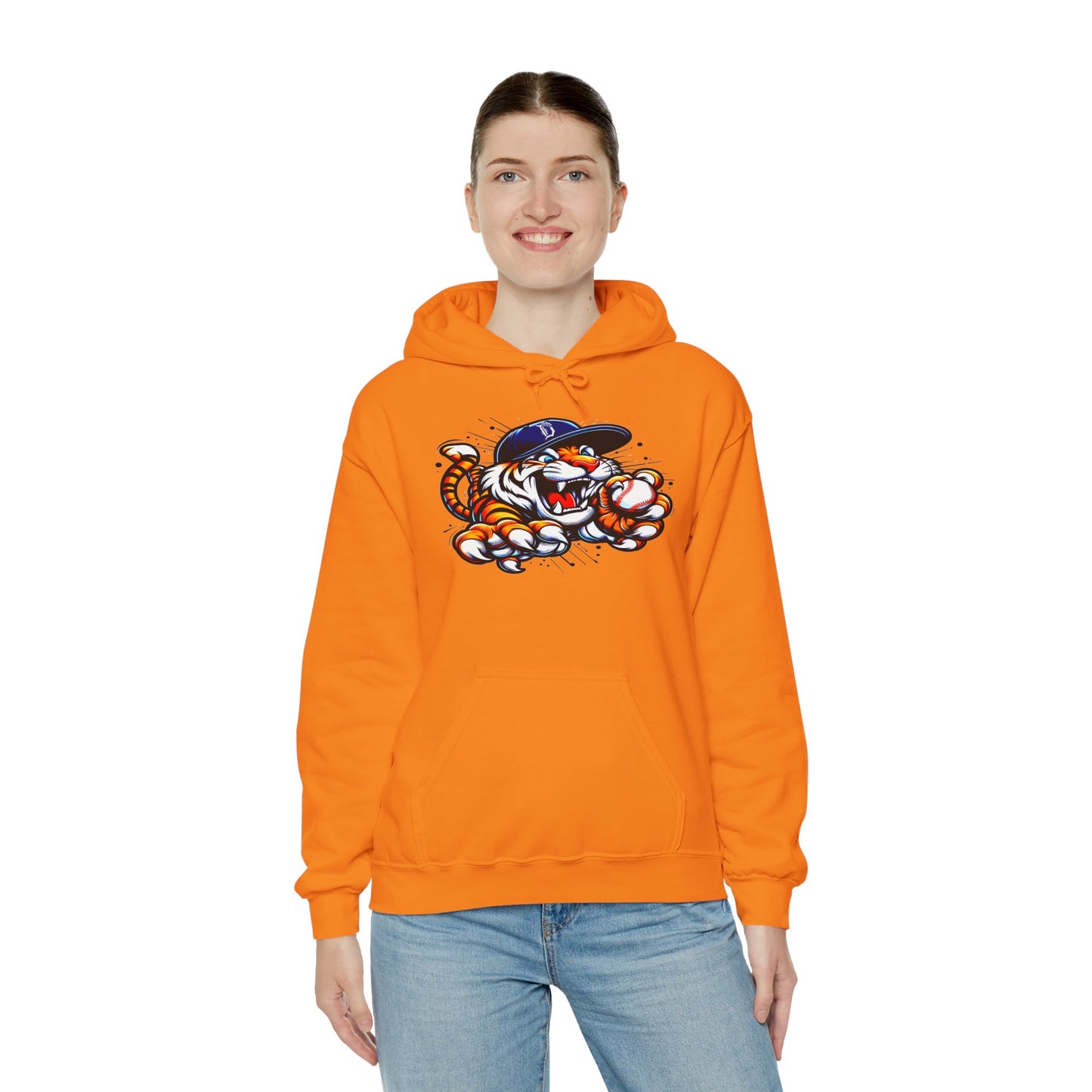 Detroit Roar City - Playful Tiger Graphic Hoodie