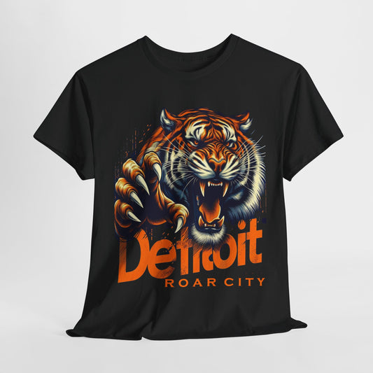 Detroit Tigers Roar City Tee, Football Fan Shirt, Sports Team Apparel, Unisex T-Shirt, Detroit Lions Gift