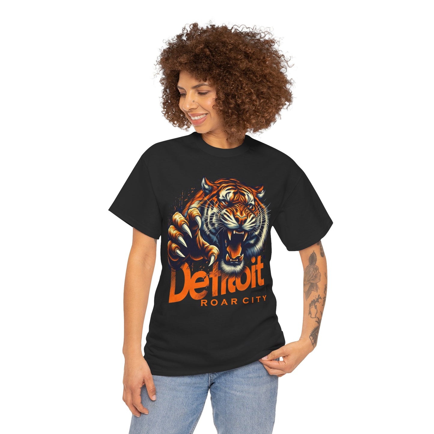 Detroit Tigers Roar City Tee, Football Fan Shirt, Sports Team Apparel, Unisex T-Shirt, Detroit Lions Gift