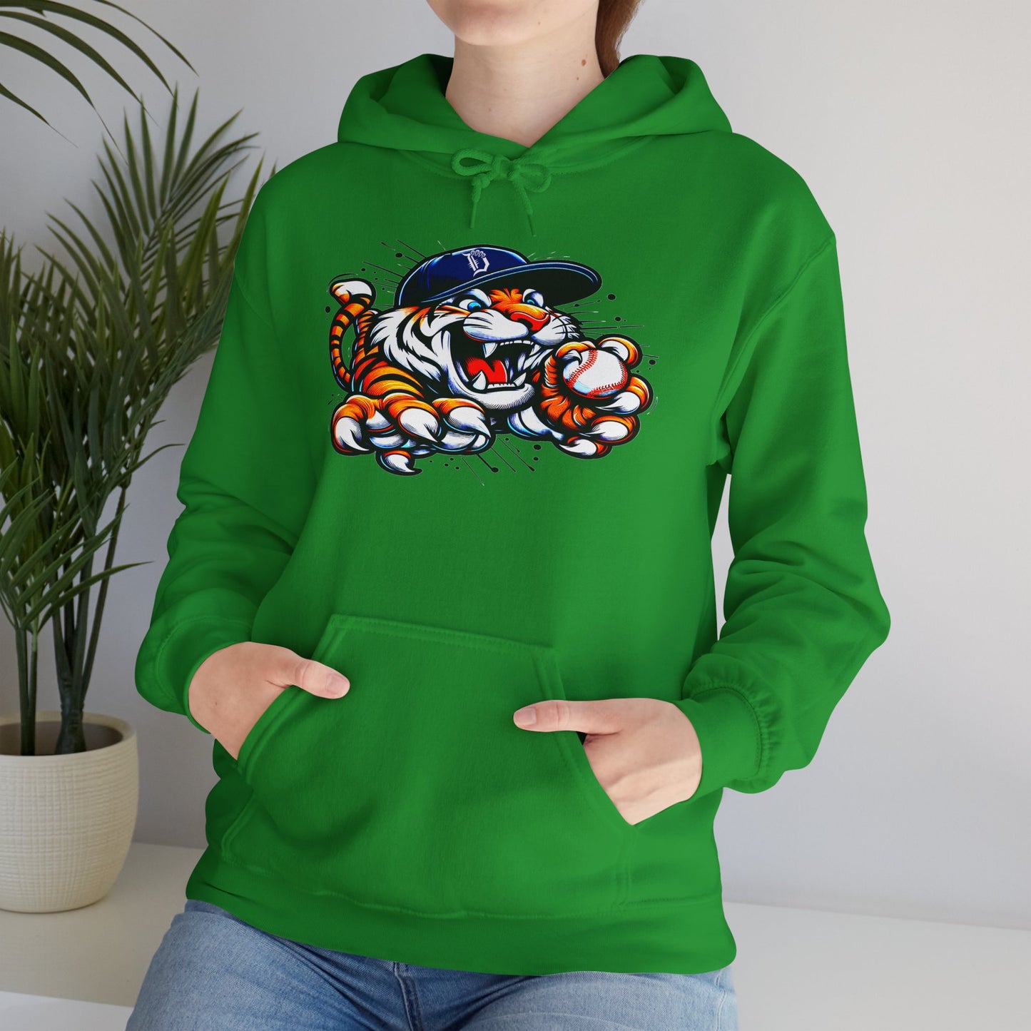 Detroit Roar City - Playful Tiger Graphic Hoodie