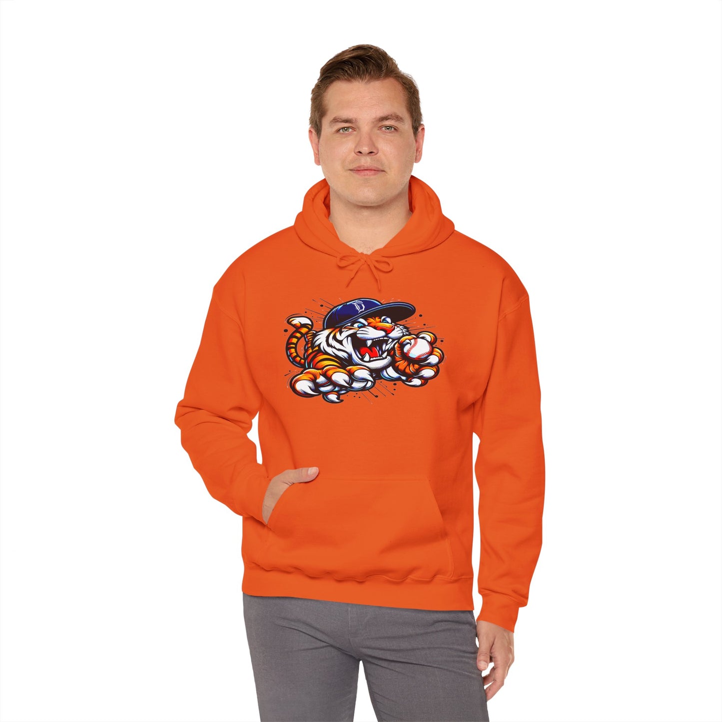 Detroit Roar City - Playful Tiger Graphic Hoodie