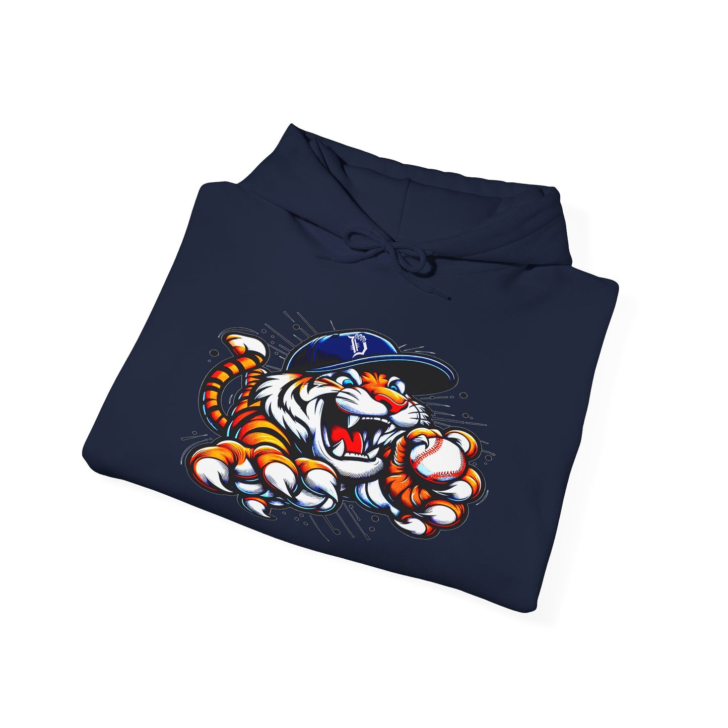 Detroit Roar City - Playful Tiger Graphic Hoodie