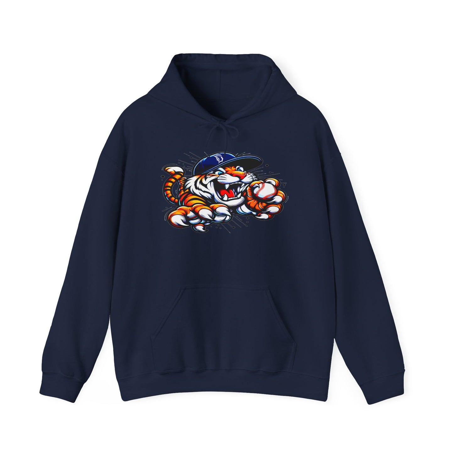 Detroit Roar City - Playful Tiger Graphic Hoodie