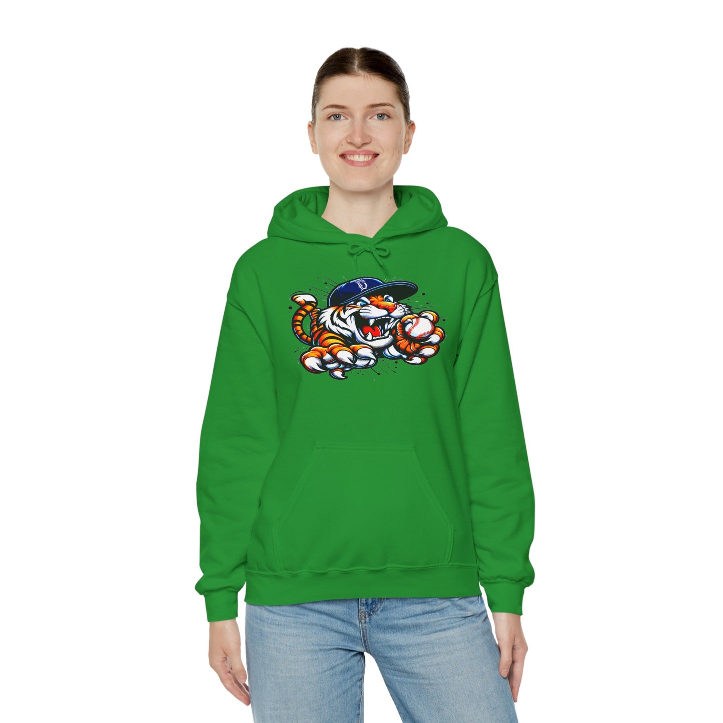 Detroit Roar City - Playful Tiger Graphic Hoodie