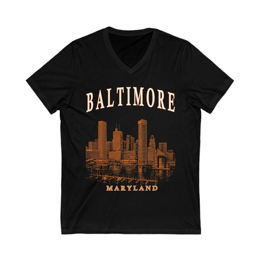 T-Shirt Baltimore Made - Unisex V-Neck Tee