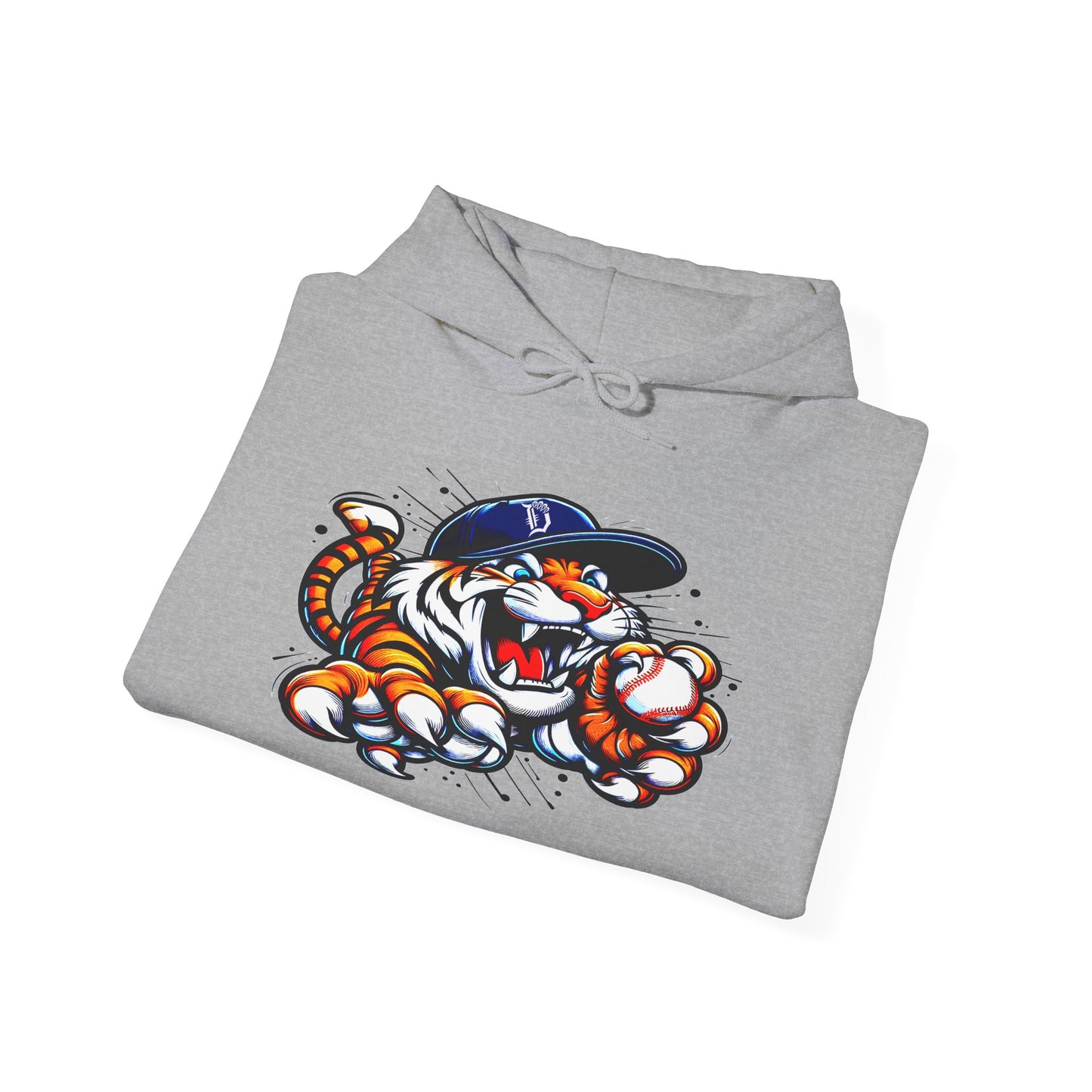 Detroit Roar City - Playful Tiger Graphic Hoodie